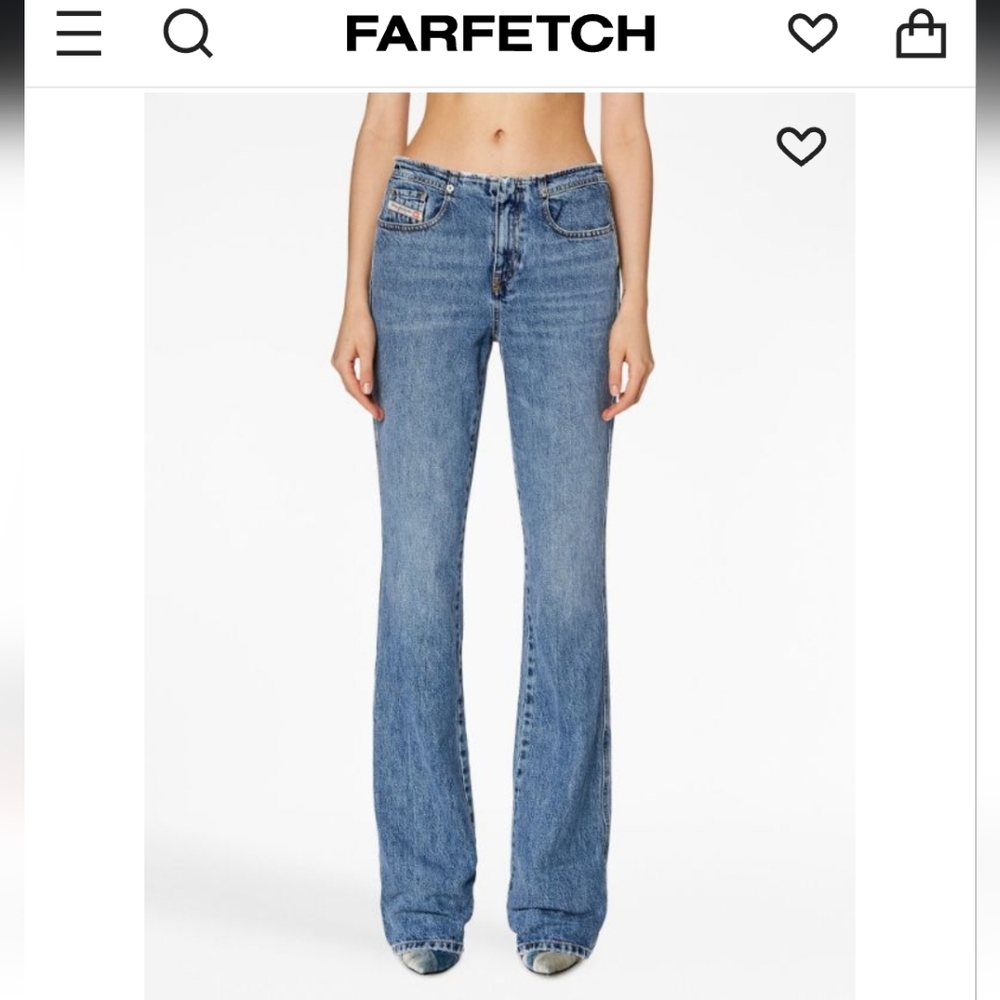 NWT Flaw Diesel Description bootcut Straight Jean Denim Wash Long length Inseam